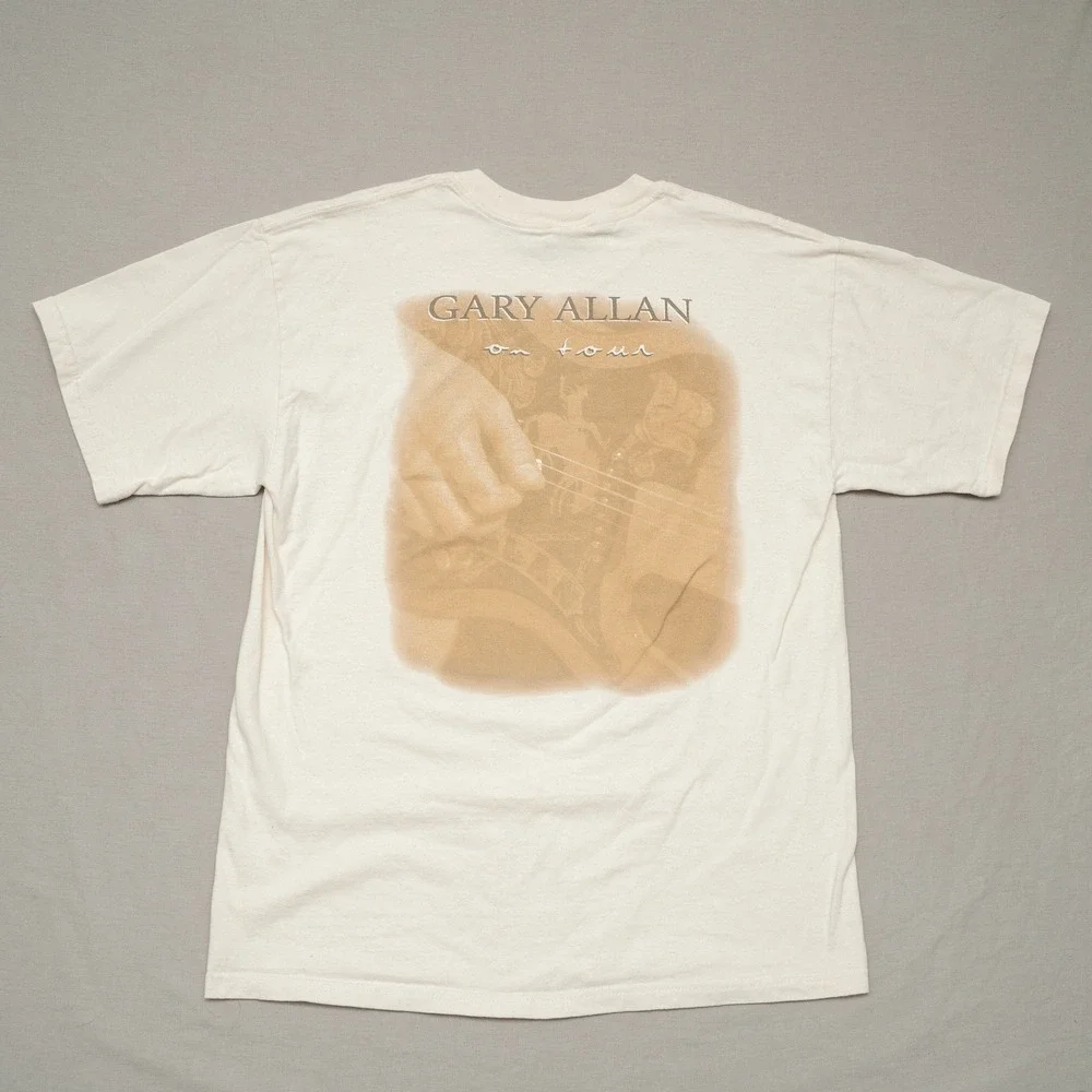 2000s Gary Allen On Tour Concert Big‎ Face T Shirt Merch Rap Tee Adult L